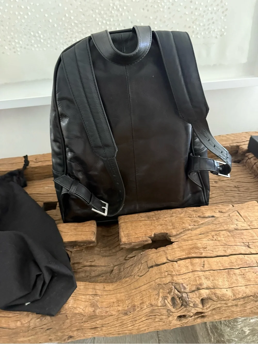 ZADIG&VOLTAIRE Black Leather Backpack - Sleek Everyday Carry